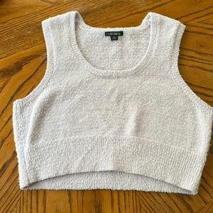 Wild fable tank top crop top 76 polyester/24% acrylic color light purple size XL